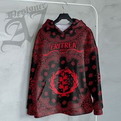 Eritrea Hoodie Paisley Bandana "Never Out of Date" (You Can Personalized Custom), African Hoodie For Men Women