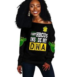 Chi Eta Phi HBCU DNA Offshoulder, African Women Off Shoulder For Women
