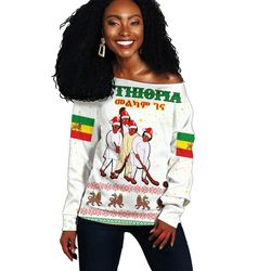 Ethiopia Christmas Genna Women Off Shoulder - White Style, African Women Off Shoulder For Women