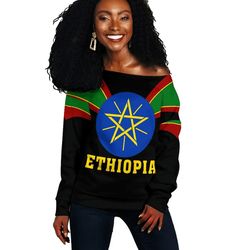 Ethiopia Women Off Shoulder Tusk Style, African Women Off Shoulder For Women