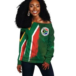 South Africa Flag Off Shoulder - Fid Style, African Women Off Shoulder For Women