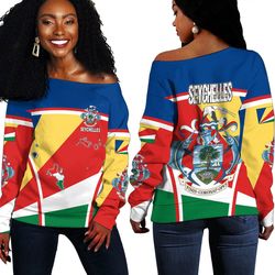 Seychelles Active Flag Off Shoulder Sweater, African Women Off Shoulder For Women