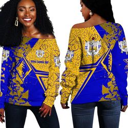 Sigma Gamma Rho Legend Off Shoulder Sweaters, African Women Off Shoulder For Women