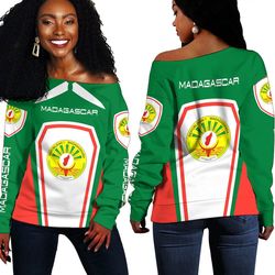 Madagascar Women's Off Shoulder Sweaters, African Women Off Shoulder For Women