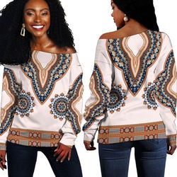 africa dashiki neck - off shoulder sweaters, african women off shoulder for women