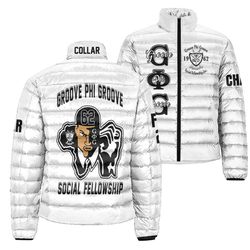 (Custom) Groove Phi Groove Social Fellowship Padded Jackets 01, African Padded Jacket For Men Women