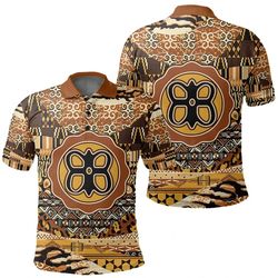 Obaatan Awaamu Polo Shirt Leo Style, African Polo Shirt For Men Women