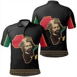 Frederick Douglass Black History Month Men Polo Shirt, African Polo Shirt For Men Women