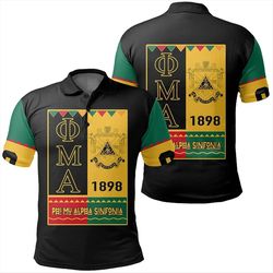 Phi Mu Alpha Sinfonia Black History Month Polo Shirt, African Polo Shirt For Men Women