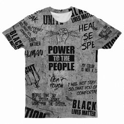 Black Slogans T-shirt, African T-shirt For Men Women