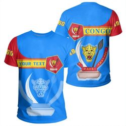 Custom Democratic Republic of the Congo Tee Pentagon Style, African T-shirt For Men Women