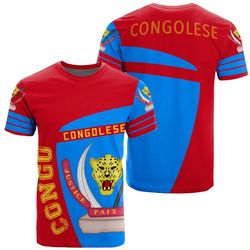 Democratic Republic of the Congo T-Shirt Sport Premium, African T-shirt For Men Women