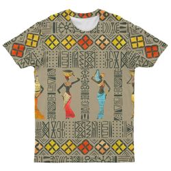 Woman Mudcloth Tee, African T-shirt For Men Women