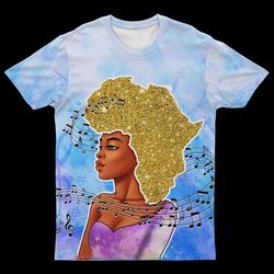 Afro Music T-shirt 01, African T-shirt For Men Women