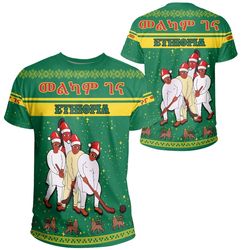 Ethiopia Christmas T-Shirt 01, African T-shirt For Men Women