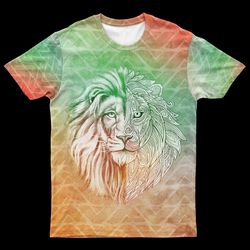 Lion 2 Faces T-shirt 01, African T-shirt For Men Women