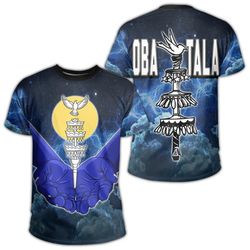 Orisha Obatala Gods And Angel Galaxy Background T-shirt, African T-shirt For Men Women