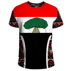 Oromia Africa Pattern Style T-shirt, African T-shirt For Men Women