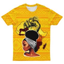 African Power Woman T-shirt 02, African T-shirt For Men Women