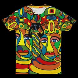 Abstract Painting T-shirt 02, African T-shirt For Men Women