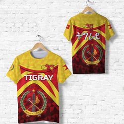 Tigray Vibes Version - Coat Of Arms T-shirt 02, African T-shirt For Men Women