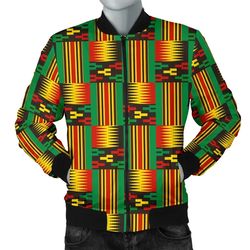 Kente Cloth - Adwinasa Bomber Jacket, African Bomber Jacket For Men Women