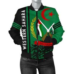 Western Sahara Bomber Jacket Quarter Style, African Bomber Jacket For Men Women