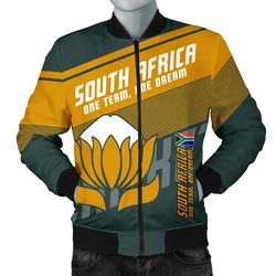 Cricket South Africa Protea Bomber - Brian Style, African Bomber Jacket For Men Women