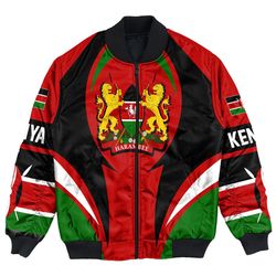 Kenya Action Falg Bomber Jacket, African Bomber Jacket For Men Women 01
