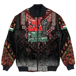 Freedom Palestine Bomber Jackets, African Bomber Jacket For Men Women