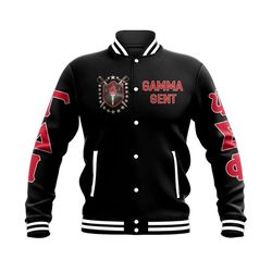 Gamma Delta Iota Style Baseball Jacket, African Baseball Jacket For Men Women