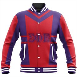 Lugg Style Sigma Phi Epsilon Baseball Jacket, African Baseball Jacket For Men Women