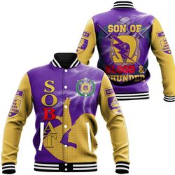 Omega Psi Phi S.O.B.A.T Baseball Jackets, African Baseball Jacket For Men Women