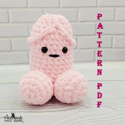amigurumi Toy Pink Penis plush crochet pattern