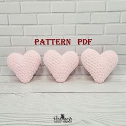 amigurumi Toy Pink Heart Plush crochet pattern