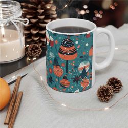 Christmas mug Festive Mug Winter Mug Christmas theme gift Winter Decor Christmas Decor Holiday mug xmas mug Christmas pr