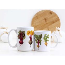 Beets Botanical Garden Mug | Boho Cottagecore Mug | Beautiful Watercolor Design | Nature Inspired | Popular Teacher Gift
