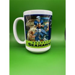 NEW Seattle Seahawks 15oz Coffee Mug, Free Domestic Shipping