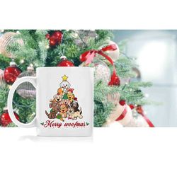 Merry woofmas dog Christmas mug gift 11oz