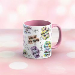 Positive affirmation daily motivation mug gift 11oz