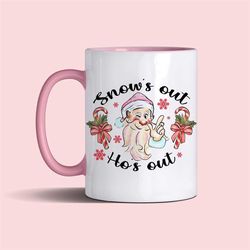 Snows out Christmas mug gift 11oz