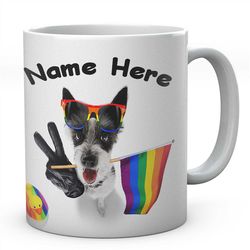 Poodle Terrier, Rainbow Funny LGBTQ Mugs, Novelty LGBT Mug, Gay Lesbian Gifts, Coffee Tea Cup, Gifts For her