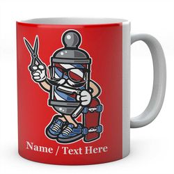 Funny Men's Barber Skater Personalised Ceramic Tea/Coffee Mug Ideal Gift- Babers Shop Mug