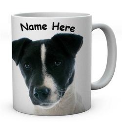 Jack Russell Terrier Mug , Personalised Funny Black Jack Russell Puppy Mugs Gifts Novelty Cute Dog Gifts For Him Or Her