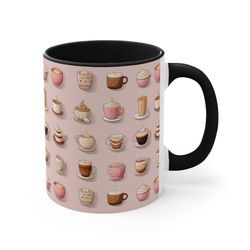 Blush Brew Haven Coffee Mug, Tea Cup, 11oz or 15oz - ORCA Coating Option - Microwave & Dishwasher Safe - Coffee Lover Gi