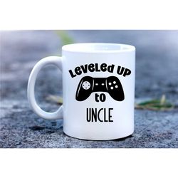 New Uncle Mug, New Uncle Gift, Uncle To Be Mug, New Uncle Cup, Leveled Up To Uncle, New Uncle Coffee Mug