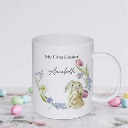 Personalised Easter Mug - Personalised Melamine Mug - Spring Bunny
