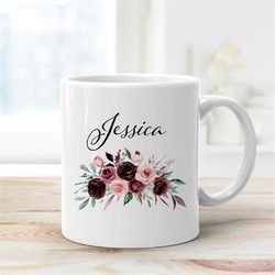 Personalised Rose Bouquet Mug - Gifts for Mum - Gifts for Her