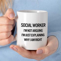 Funny Social Worker Mug, Gift for Case Manager, Family Therapy, Thank you Gift, BCBA Birthday, CBT Work, ABA Appreciatio