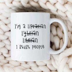 Funny 'Misspelled' Librarian Mug, Wrong written, Library staff, for Bookworms, Reader, Coworker, Birthday, Appreciation,